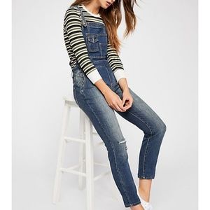 Free People | Washed Denim Overall